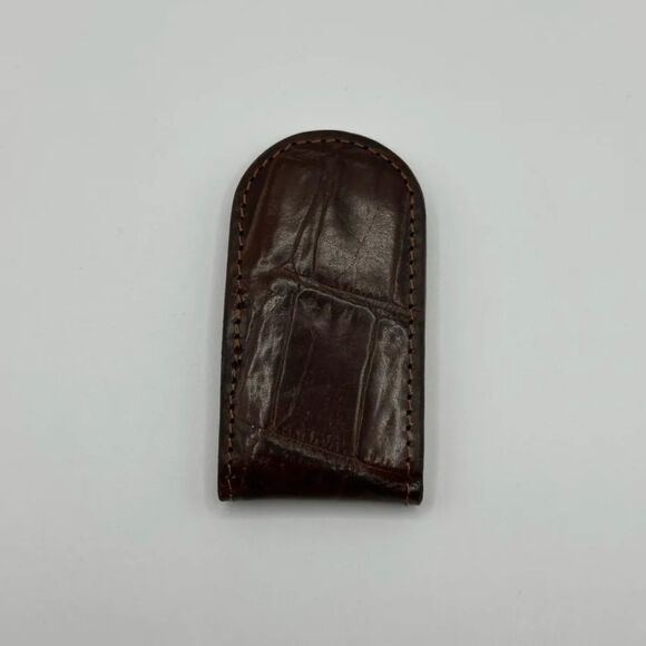 Vintage Fossil Magnetic Alligator Leather Money Clip - Picture 3 of 5
